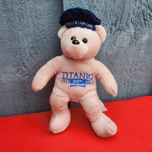 Stuffed Titanic Anniversary Boatswain Bear White Star Line 100 Years 1912-2012